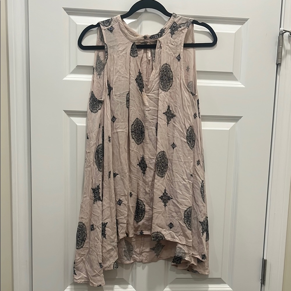 Free People Gauze Flowy Sleeveless Dress